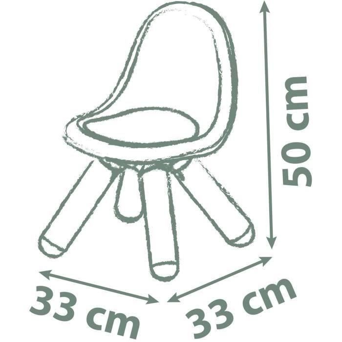 Smoby Life - Chaise enfant Terra Cotta - Pieds soufflés - Intérieur et Extérieur - Anti-UV