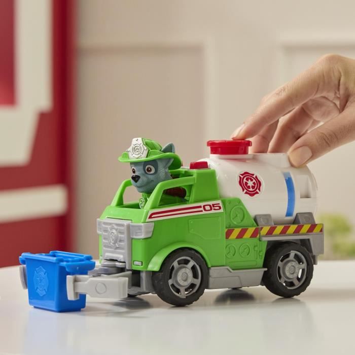 Figurine Rocky - Véhicules + bac et pince - des 3 ans - Fire Rescue - La Pat'Patrouille