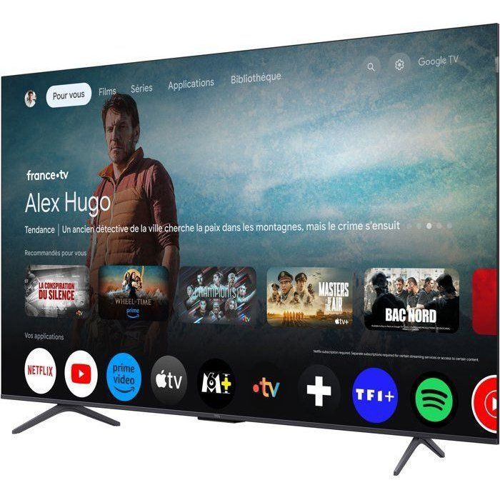 TCL 75P8K - TV QLED 75 (190 cm) - 4K UHD 3840x2160 - 144 Hz - Dolby Vision - Google TV - 4xHDMI 2.1 - WiFi