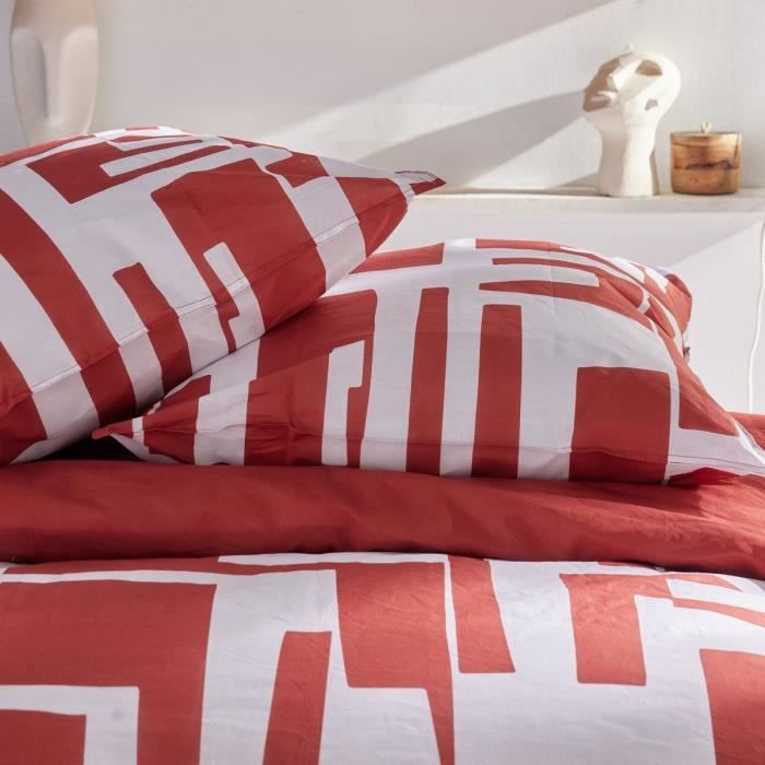 Parure de couette - TODAY - Sunshine 17.32 - 220x240cm - 2 personnes - Imprimée - Coton 57 fils
