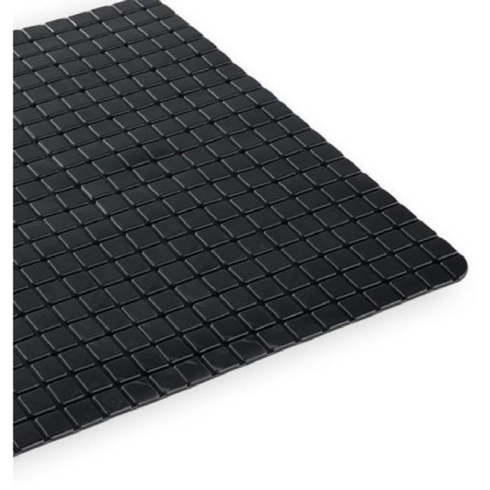 Tapis anti-dérapant baignoire ou douche - TODAY - UTILITY - 50 x 50 cm - Carré - Black