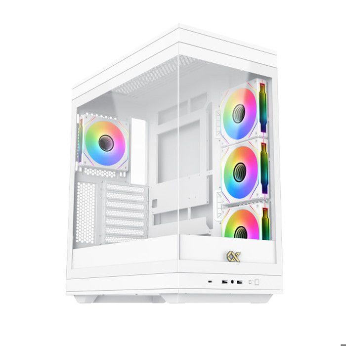Boîtier PC - XIGMATEK - META Arctic - Moyen tour - E-ATX - Verre trempé - ARGB - Blanc