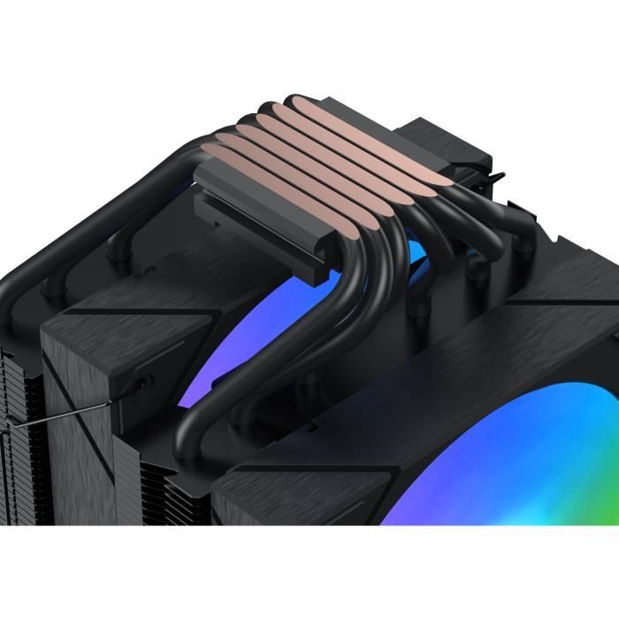 Ventirad CPU - XIGMATEK AK6 Dual Digital - AMD AM5/AM4 - Ventilateur 2x 120 mm ARGB - Noir