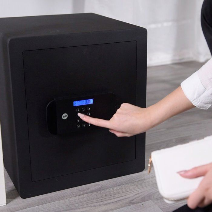 Coffre-fort de sťcuritť YALE YSEB/400/EB1 avec serrure ťlectronique format bureau H.40 x l.35 x P.34 cm