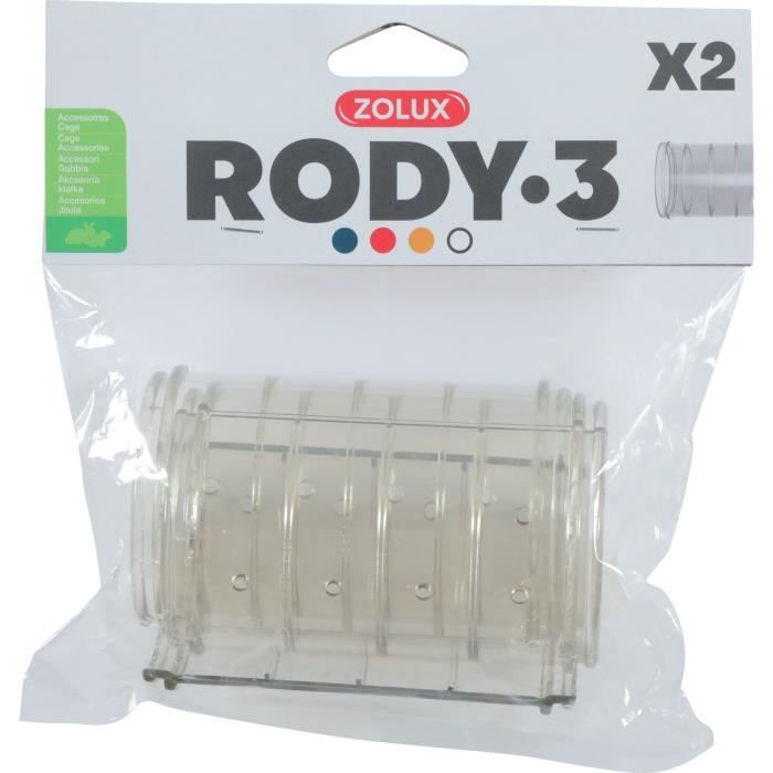 Tube droit pour cage rongeur Rody3 - ZOLUX - Roylounge - 2 pieces
