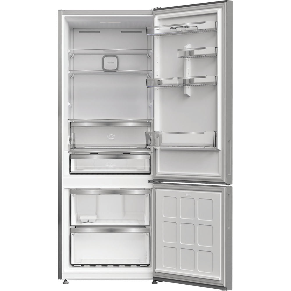Réfrigérateur combiné - HOTPOINT - HPAK26472XP4E - Grande capacité 475 L - Froid ventilé - Classe E - 195x76x90 - Inox