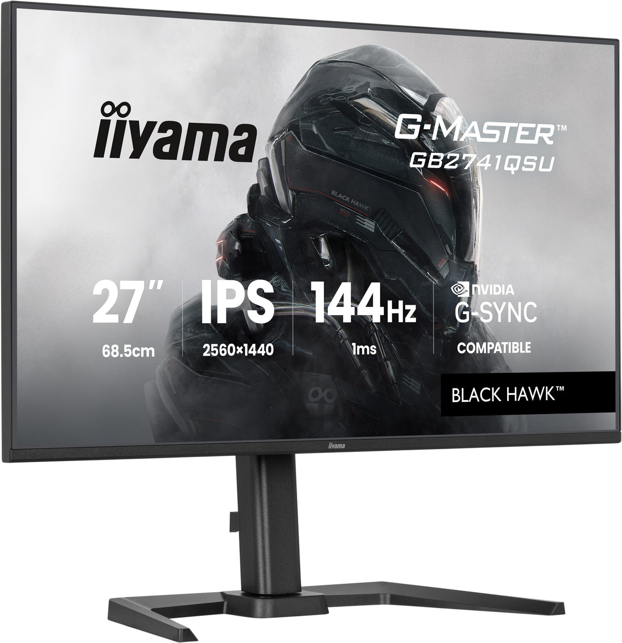 Ecran 27" Iiyama G-Master Black Hawk GB2741QSU-B1 Quad HD 144Hz (Noir)