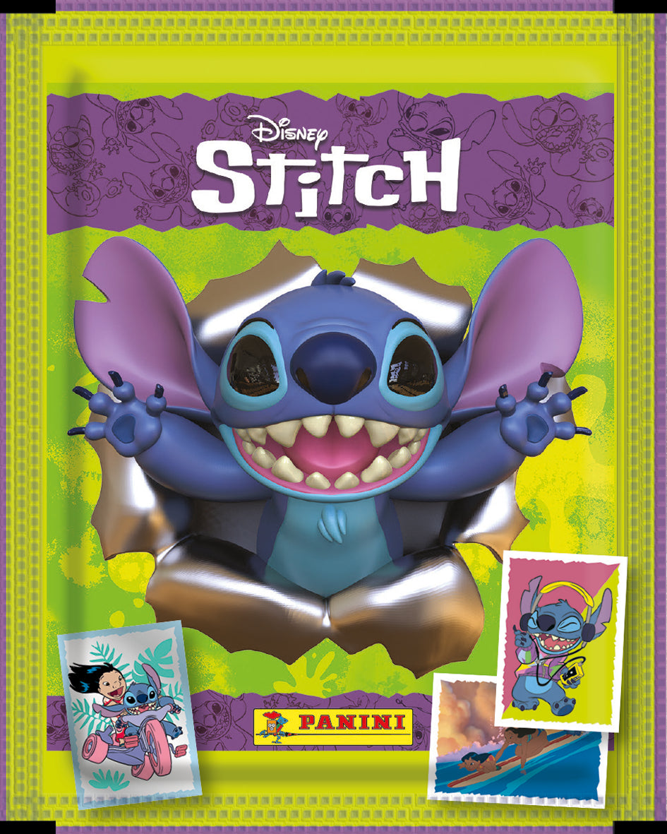 Blister - PANINI - Stitch - 11 pochettes - 55 stickers