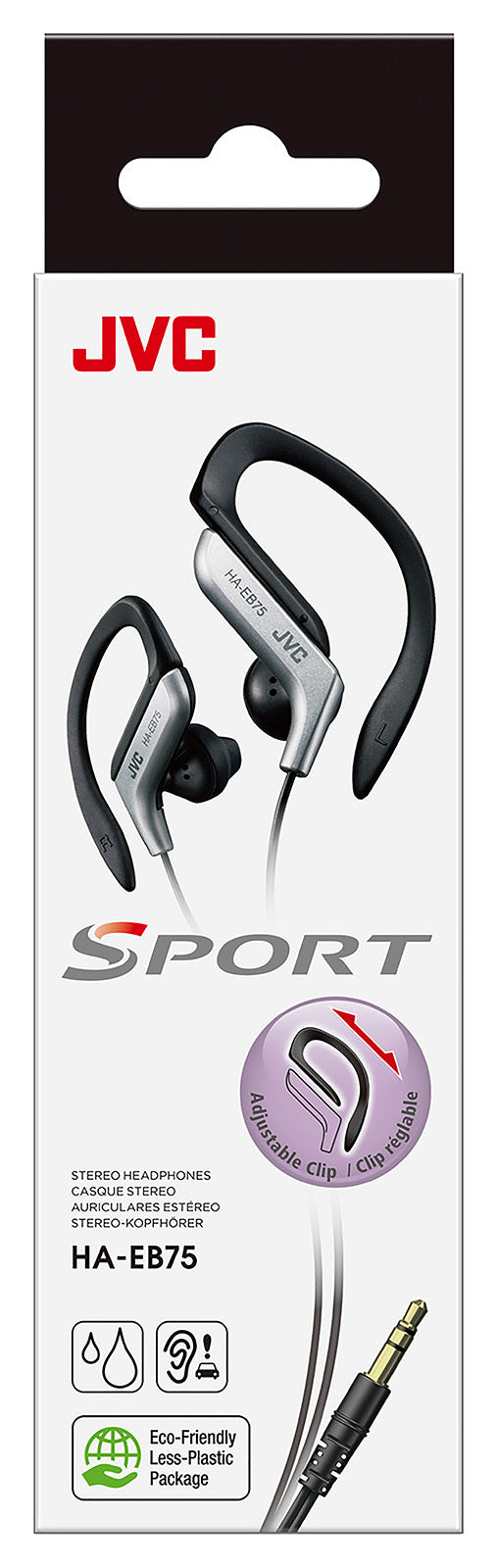 Ecouteurs intra-auriculaires JVC HA-EB75 (Noir/Argent)