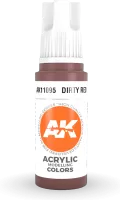 Ak Interactive Pot de Peinture - Dirty Red (17 ml)