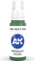 Ak Interactive Pot de Peinture - Emerald Metallic Green (17 ml)