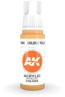 Ak Interactive Pot de Peinture - Golden Yellow (17 ml)