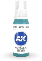 Ak Interactive Pot de Peinture - Metallic Blue (17 ml)