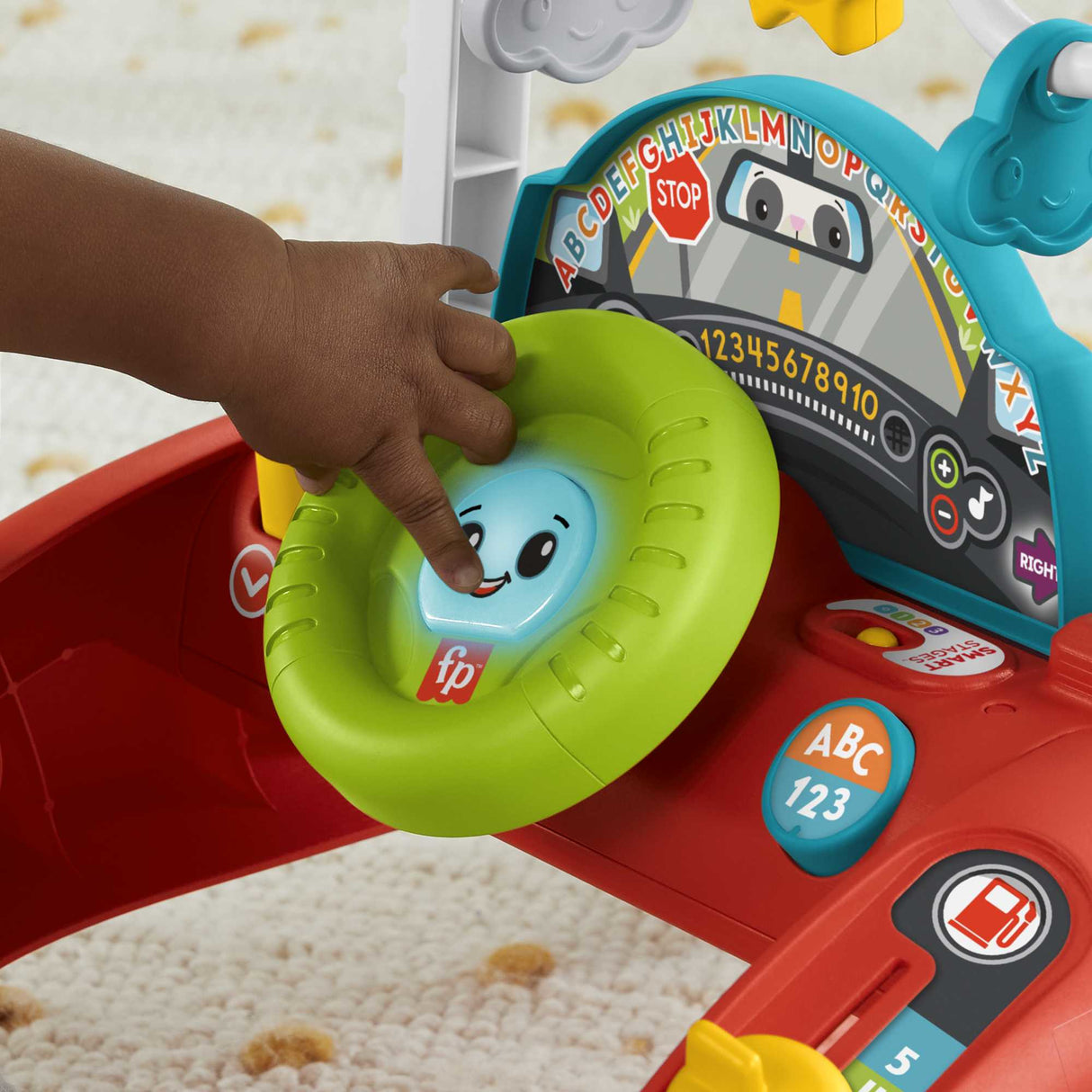 Fisher-Price-Trotteur a 2 côtés Rythme Stable et Régulier HJP43