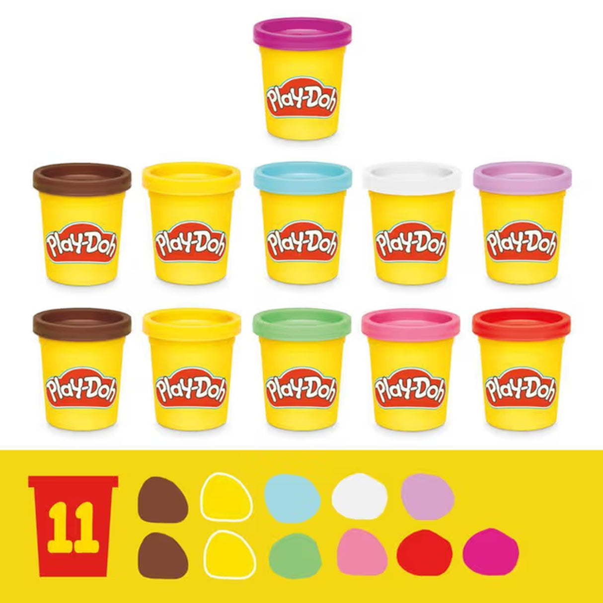 Play-Doh Ma jolie part de gâteau, four jouet, accessoires de cuisine factices et 11 pots de pâte a modeler, des 3 ans