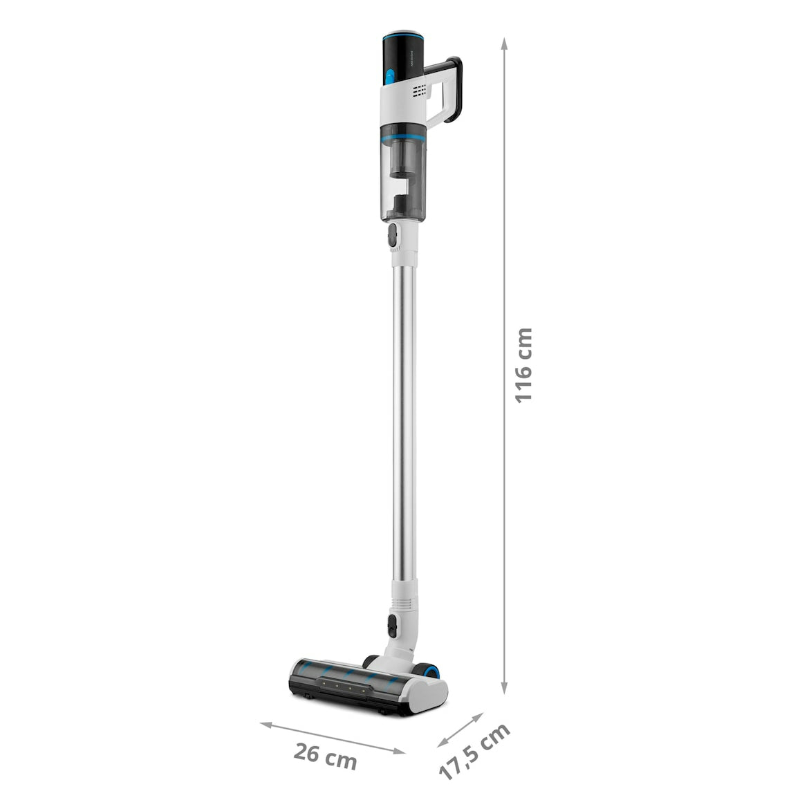MEDION P250 - Aspirateur Balai sans Fil - Puissance 2.200 mAh - Léger : 2.1 Kg - 3 modes de Nettoyage