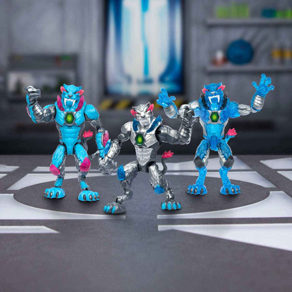 Figurine Mutators Panthere translucide chambre de mutation - MR Beast LAB - Réalise une expérience pour créér ta créature