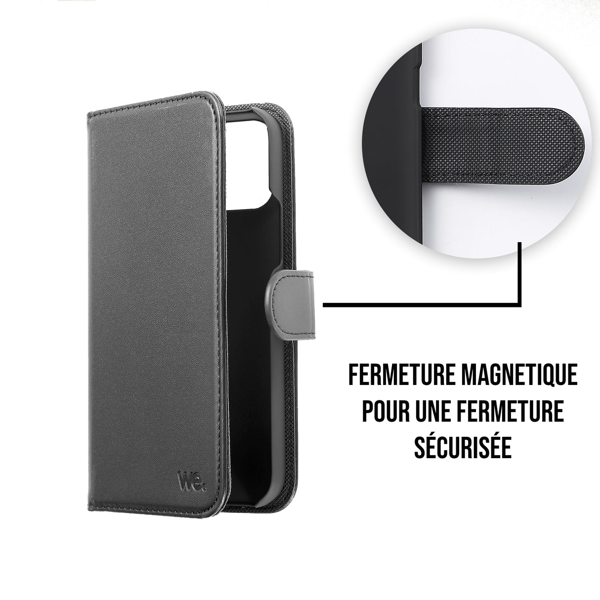 WE Etui folio MAGNETIQUE SAMSUNG GALAXY S20 Noir