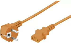 Céble d'alimentation Goobay coudé 3m (Orange)