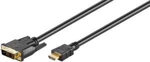 Cable Goobay DVI-D vers HDMI 2m M/M (Noir)
