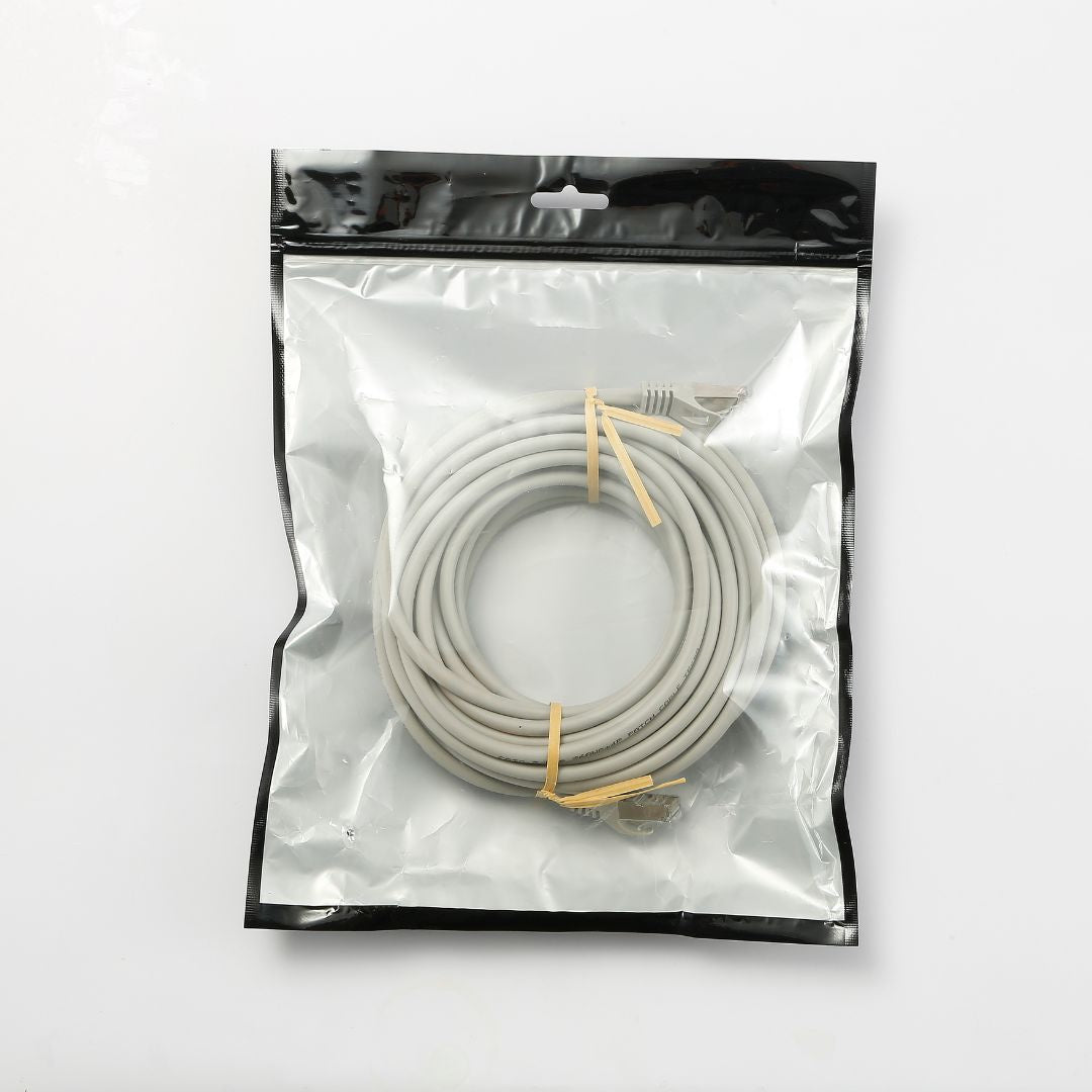 C ble RJ45 Male/Male droit CAT8 S/FTP - Avec snagless - Longueur 10M - Gris - en