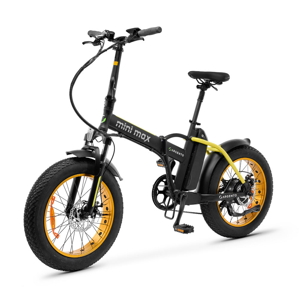 Vélo électrique pliable Argento MiniMax Jaune Moteur Bafang 36V/250W/60Nm , Batt