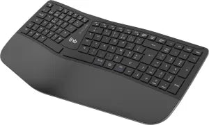Clavier sans fil Bluetooth ergonomique T'nB Ergo (Noir)