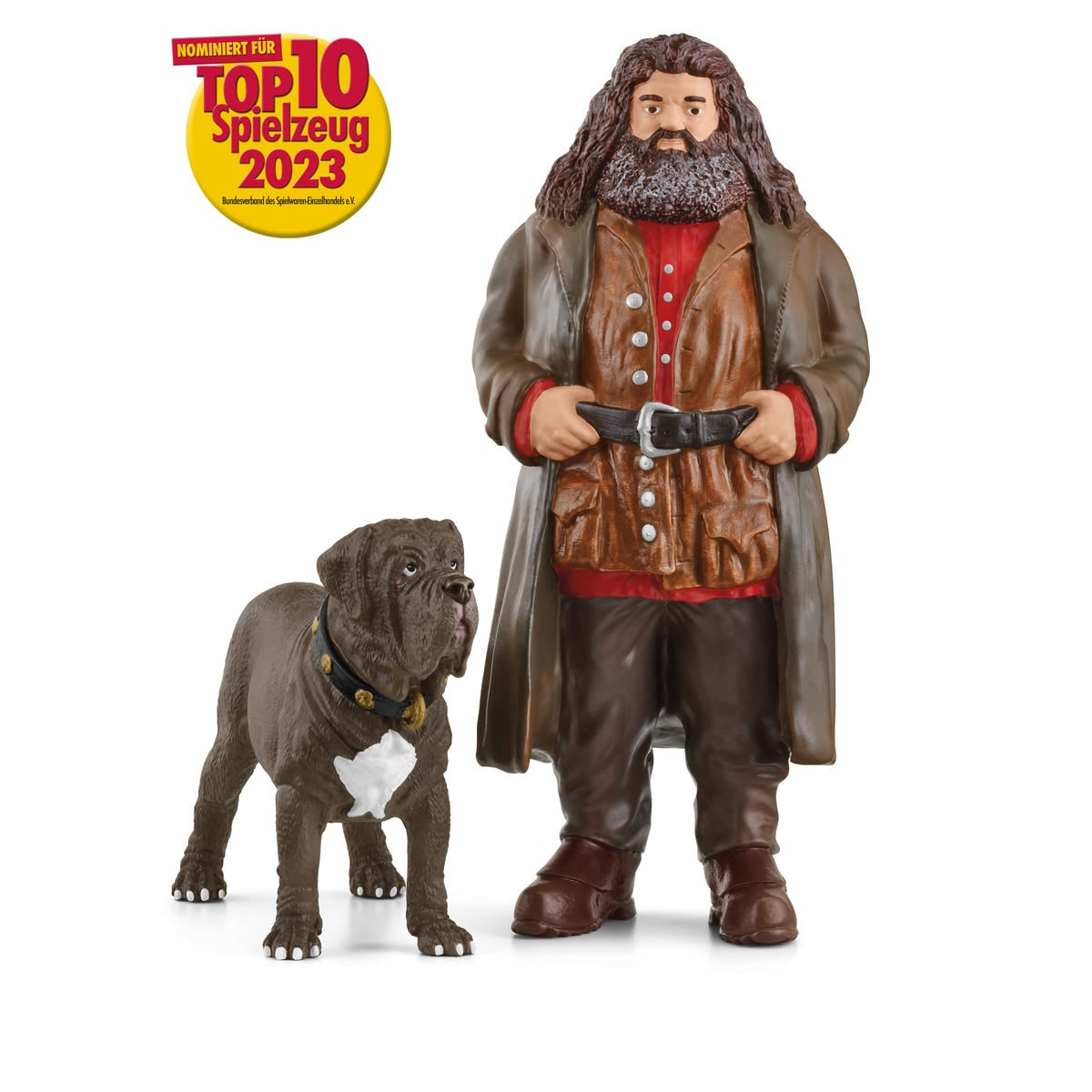 Figurine Hagrid et Crockdur, Personnages de l'univers Harry Potter, pour enfants des 6 ans, Schleich 42638 Harry Potter Wizarding