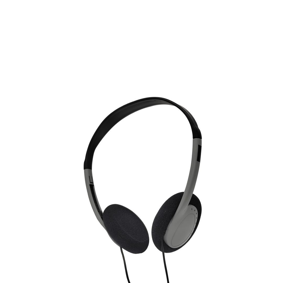 Casque filaire ONE, 1.2m, connecteur jack, bi-color noir / gris