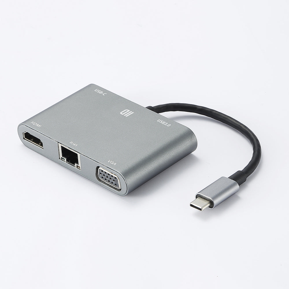 Hub USB-C universel - 5 ports : USB 3.0 + USB-C (PD, transfert et charge jusqu'à