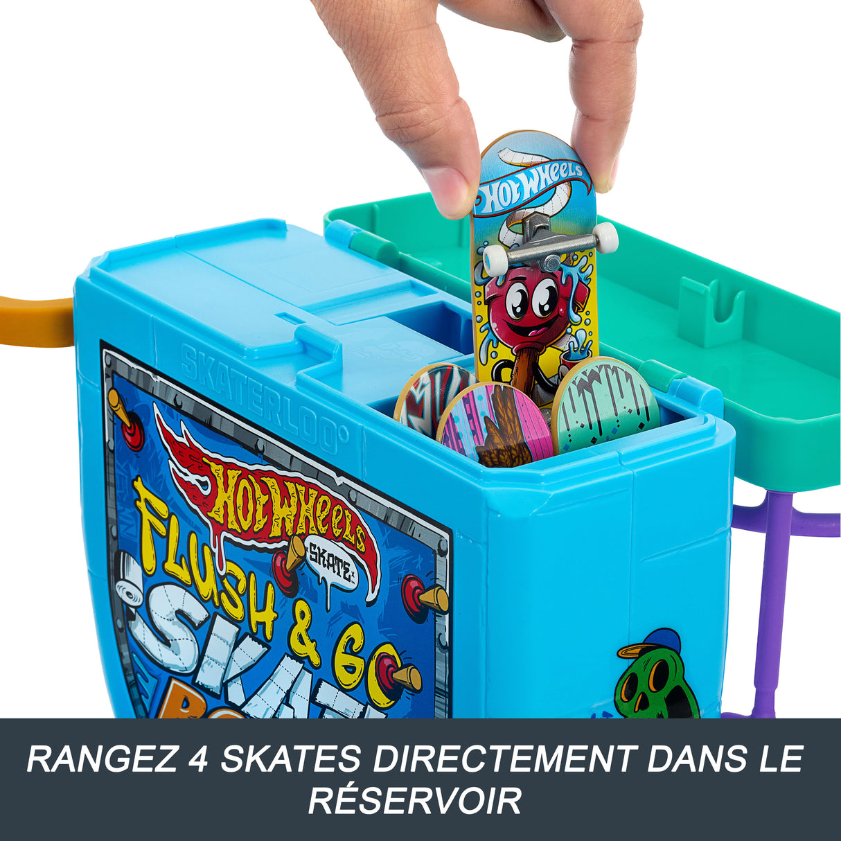 Hot Wheels Skate-Tirez la Chasse : C'est Parti !-Coffret fingerboard HXL16