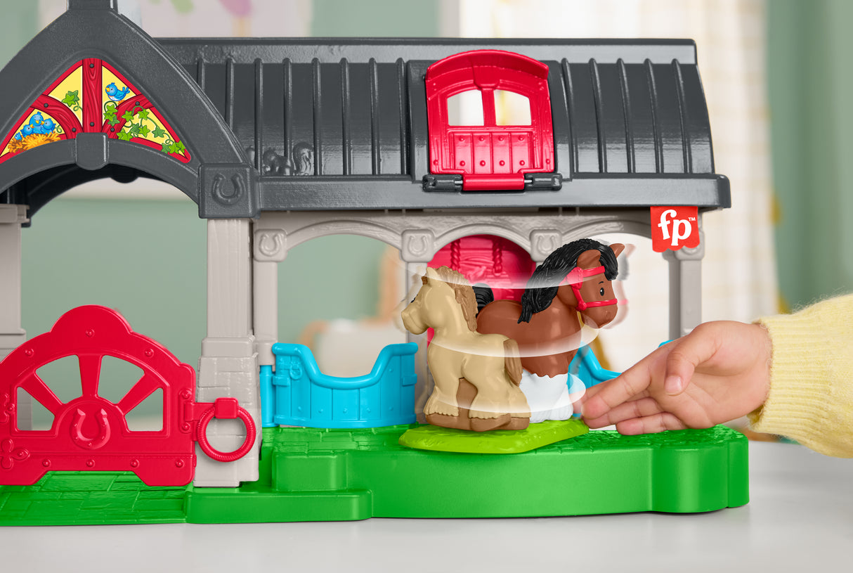 FISHER-PRICE Little People-L'écurie des Joyeux Chevaux avec 6 éléments - Fisher-Price - HWR84