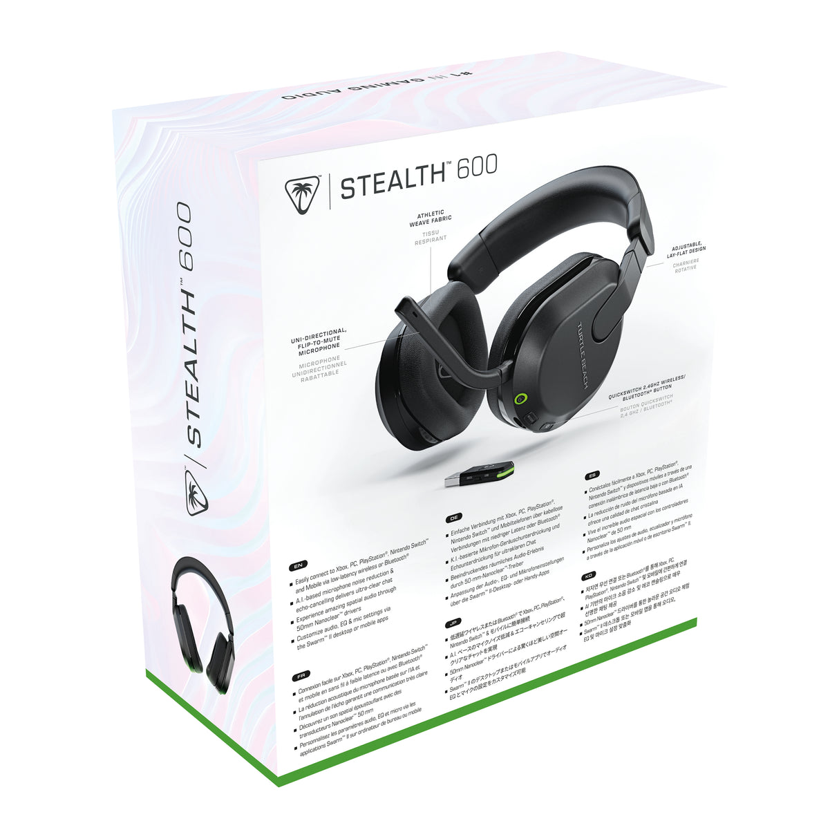 Casque de gaming multi-plateforme sans fil - TURTLE BEACH - Stealth™ 600 XB (Gen 3) - Noir