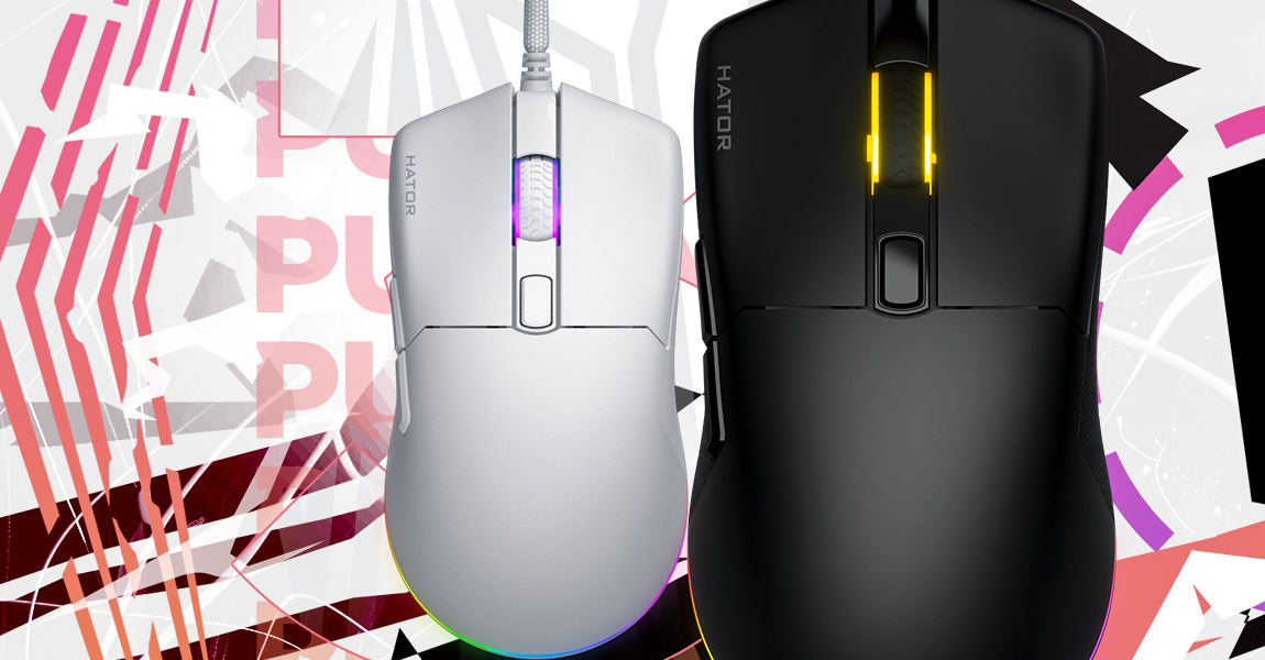 Souris filaire Gamer Hator Pulsar 3 RGB (Blanc)