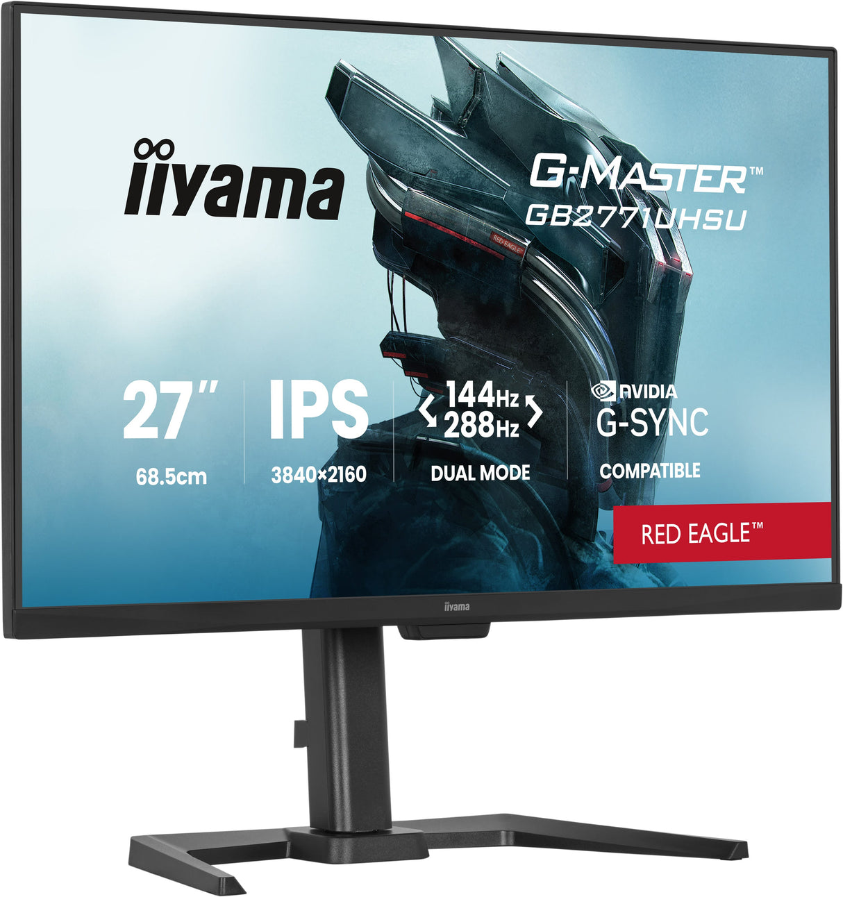 Ecran PC Gamer - IIYAMA - 27 - 144Hz - Dalle Fast IPS - 0,8ms - GB2771UHSU-B1