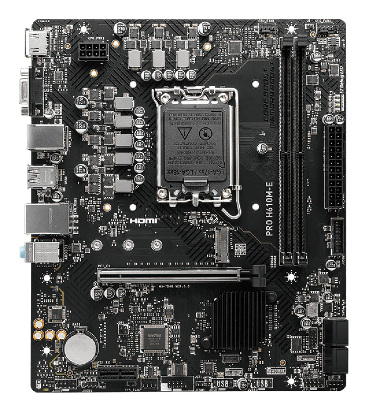 Carte Mére MSI Pro H610M-E DDR5 (Intel LGA 1700) Micro ATX