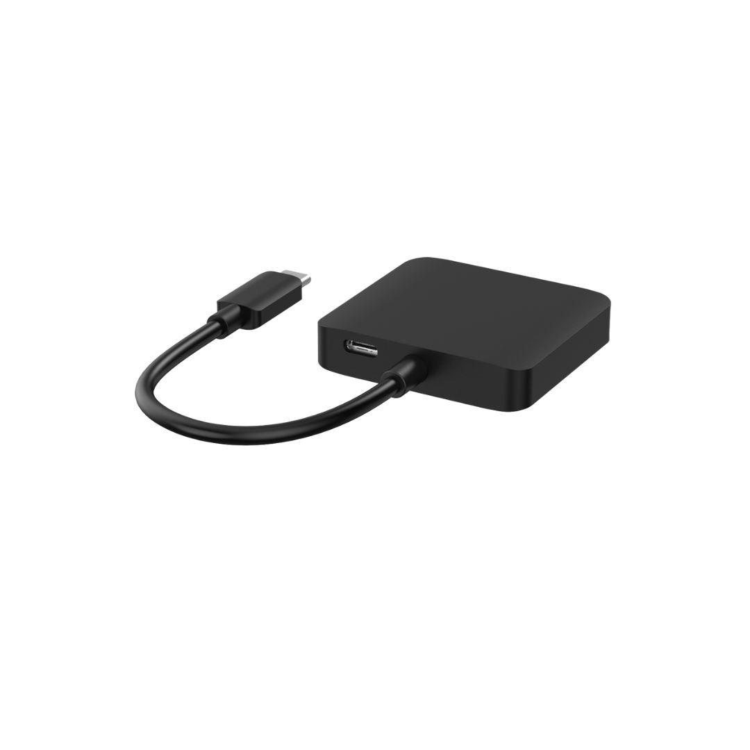 Adaptateur USB-C m le / 2 sorties HDMI femelle compatible 4K + 1 sortie USB-C PD