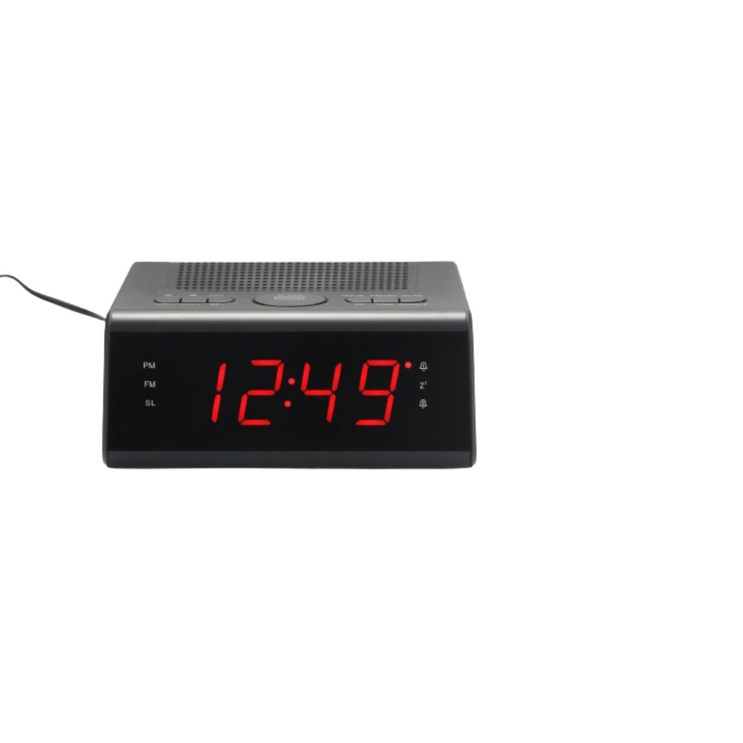 Radio réveil FM , Dual alarme avec fonction snooze, l'écran LCD de 0.9'' , adapt