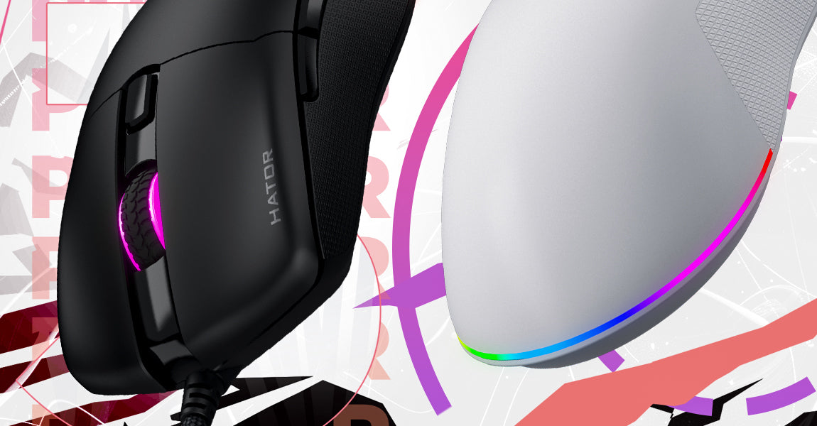 Souris filaire Gamer Hator Pulsar 3 RGB (Blanc)