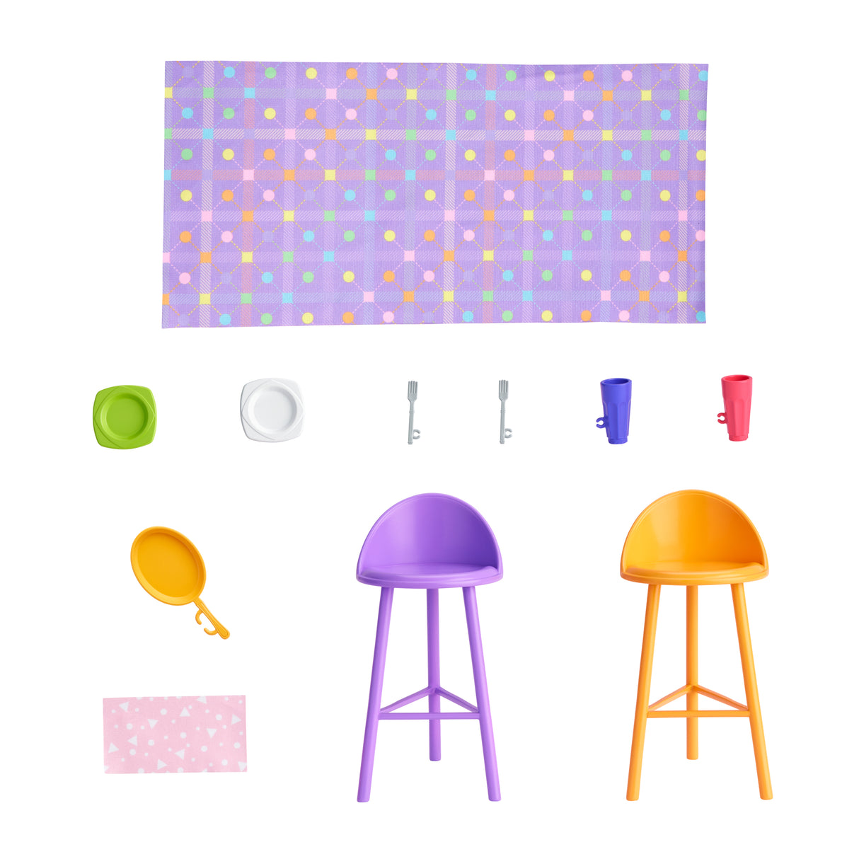 Barbie-Maison de vacances-Coffret et poupée, 4 zones et 11 accessoires HRJ77