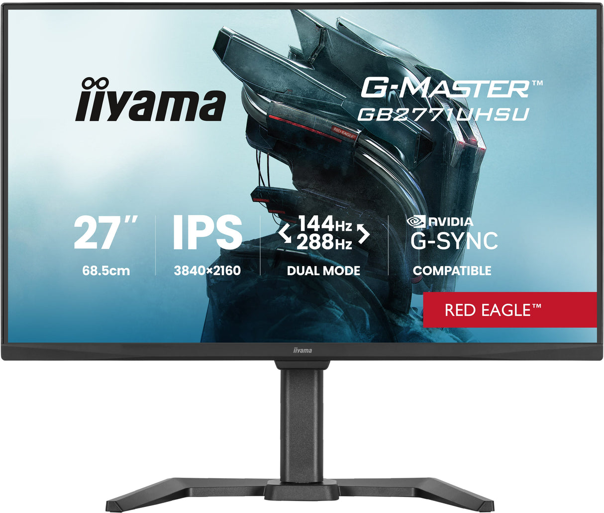 Ecran PC Gamer - IIYAMA - 27 - 144Hz - Dalle Fast IPS - 0,8ms - GB2771UHSU-B1