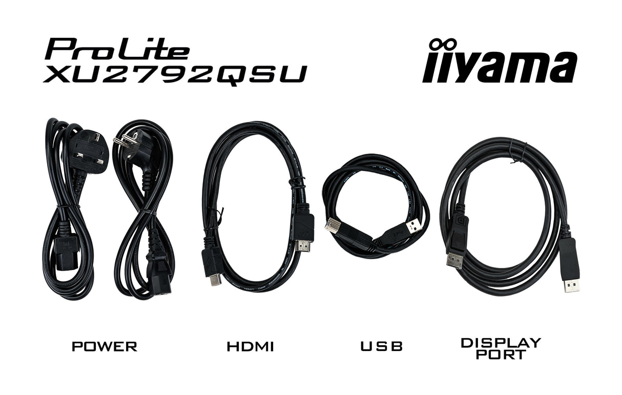 Ecran 27" Iiyama ProLite XU2792QSU-B6 Quad HD (Noir) 100Hz