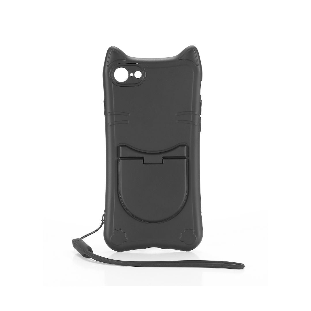 WE Coque de protection CHAT APPLE IPHONE 7 / 8 / SE 2020 Noir