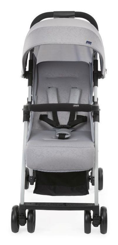 CHICCO Poussette compacte Ohlala 3 - Des la naissance - Jusqu'a 15kg - Dossier inclinable - Arceau de sécurité - Grey mist