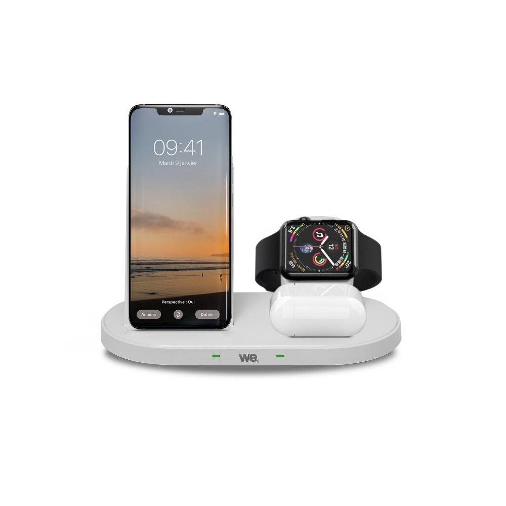 WE Dock de charge Apple 3-en-1 pour iPhone / AirPods / Apple Watch Induction 15W
