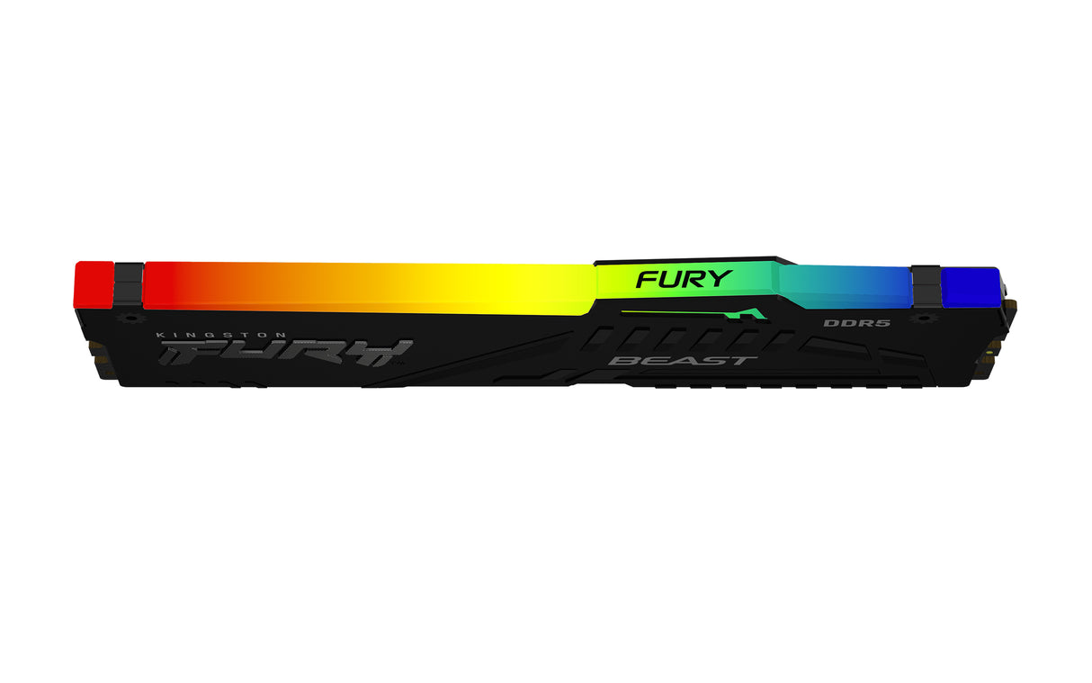 Barrette mémoire 32Go DIMM DDR5 Kingston Fury Beast RGB 5200MHz (Noir)