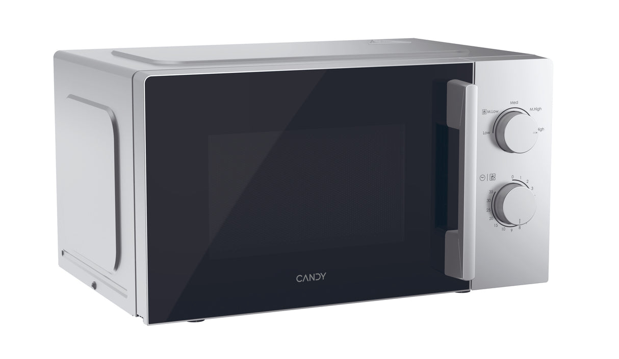Micro-ondes CANDY CMW20SMSLI - 20L - MO : 700W - UI mécanique - 5 niveaux de puissance - Silver