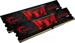 Kit Barrettes mémoire 32Go (2x16Go) DIMM DDR4 G.Skill Aegis 3000Mhz (Noir et Rouge)