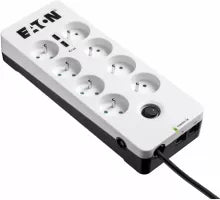 Multiprise Surtension Eaton Protection Box 8 prises + USB (Blanc)