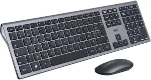 Pack 2en1 (Clavier/Souris) sans fil We (Gris/Noir)